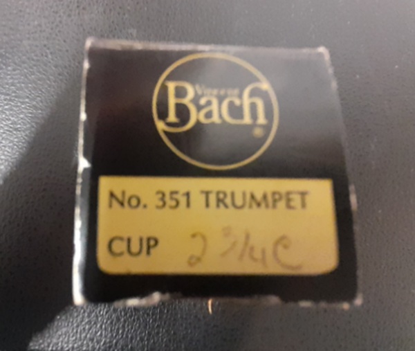 Bach 2.75C Trumpet Mouthpiece, Bach Trumpet Mouthpiece, Trumpet Mouthpiece