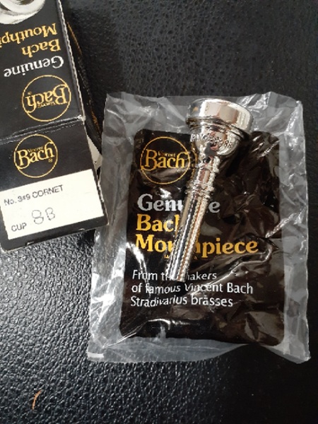 Bach 8B Cornet Mouthpiece, Bach Cornet Mouthpiece, Cornet Mouthpiece