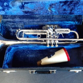 Benge Trumpet, Professional Trumpet, Used Trumpet, Silver Trumpet, Resno-Tempered Bell 3