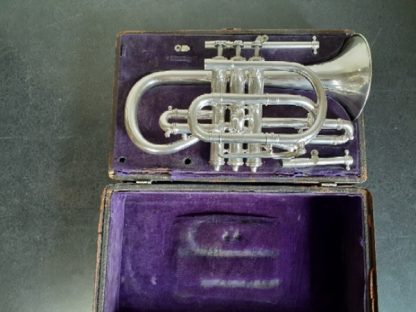 Used Cornet, Vintage Cornet, Silver Cornet, Bb Cornet, A Cornet, C. Bruno & Sons Cornet
