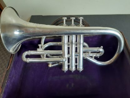 Used Cornet, Vintage Cornet, Silver Cornet, Bb Cornet, A Cornet, C. Bruno & Sons Cornet