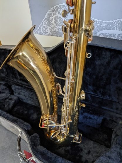 Side Bell View of Conn Bari Sax