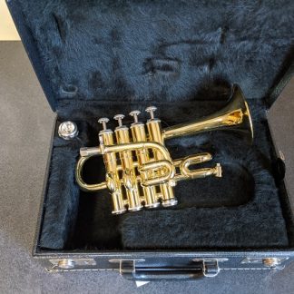 This Getzen piccolo trumpet is a professional grade horn.