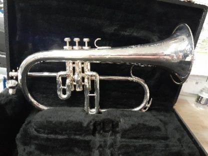 King 650SP Flugelhorn, Used Flugelhorn, Silver Flugelhorn,