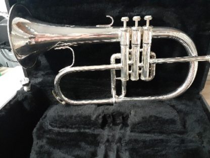 King 650SP Flugelhorn, Used Flugelhorn, Silver Flugelhorn,
