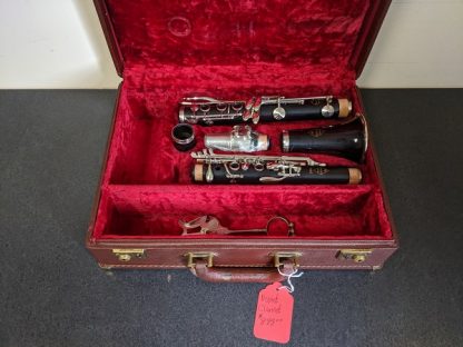 This Noblet clarinet is a wooden clarinet.