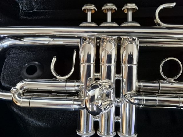 Shires Bravo Silver Trumpet - #F2107580 - Image 10