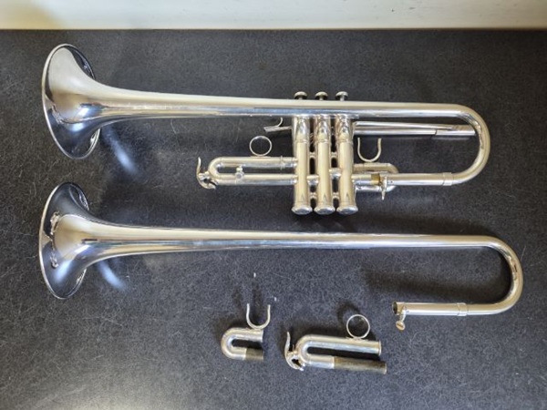 Yamaha Custom Eb/D Trumpet, Used Professional Trumpet, Eb/D Trumpet, Professional Trumpet, Model 9610 Trumpet