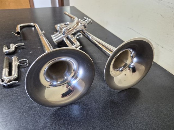 Yamaha Custom Eb/D Trumpet, Used Professional Trumpet, Eb/D Trumpet, Professional Trumpet, Model 9610 Trumpet