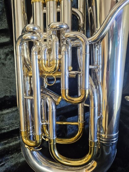 Yamaha YEP842S Custom Euphonium, Silver Euphonium, Used Euphonium, Professional Euphonium, Four Valve Euphonium