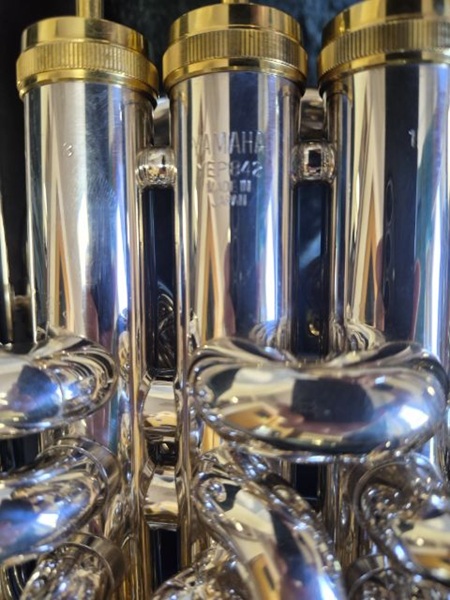 Yamaha YEP842S Custom Euphonium, Silver Euphonium, Used Euphonium, Professional Euphonium, Four Valve Euphonium