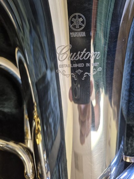 Yamaha YEP842S Custom Euphonium, Silver Euphonium, Used Euphonium, Professional Euphonium, Four Valve Euphonium