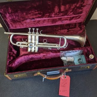 Vintage Conn 2B Satin Silver Trumpet